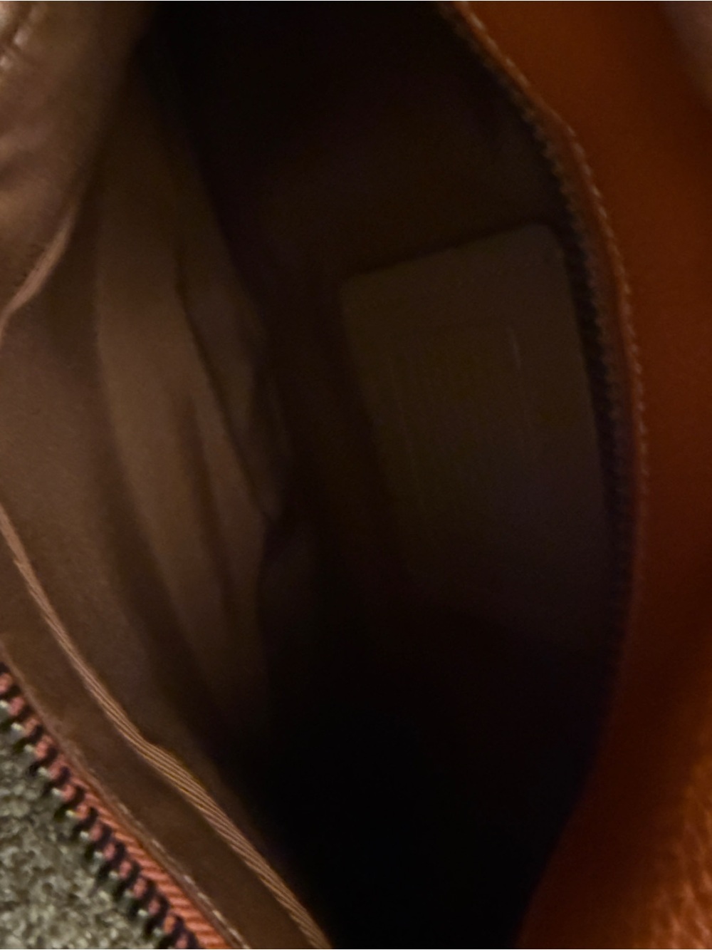 Coach Orange Leather Logo Stripe Belt Bag - Picture 6 of 7